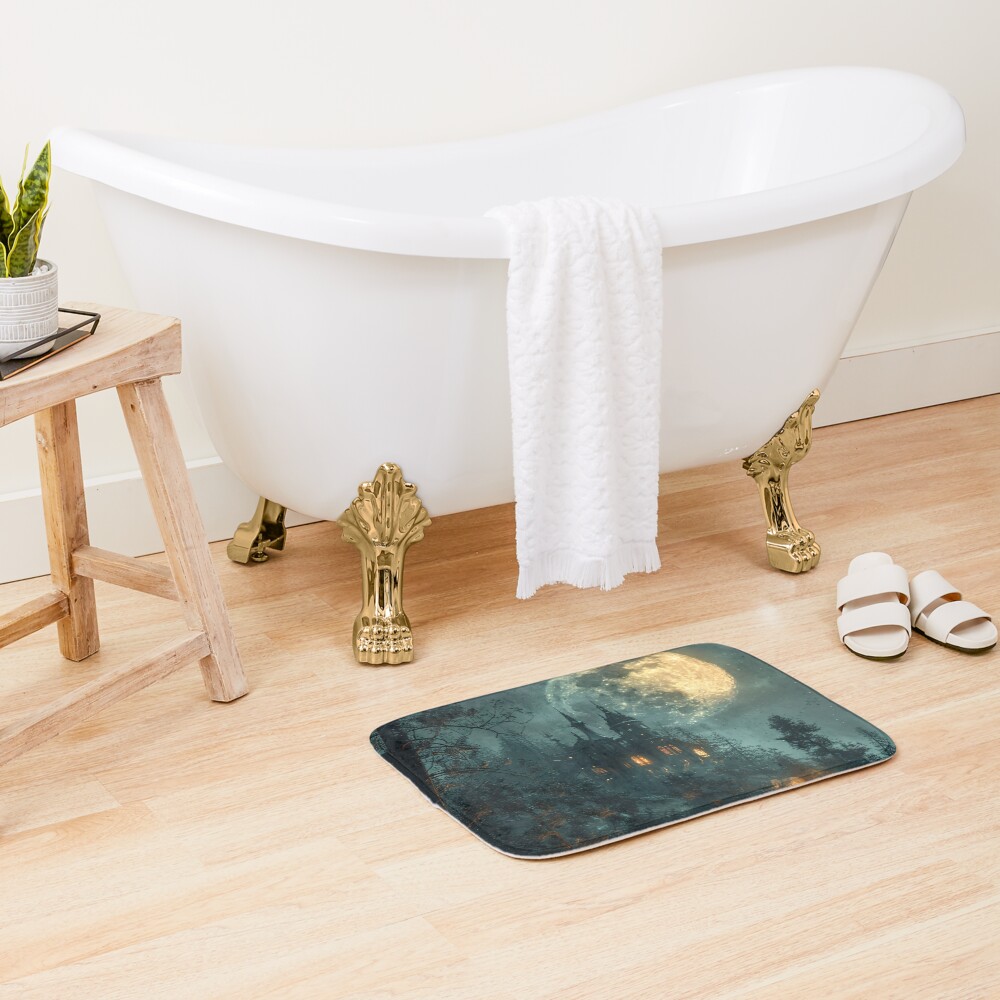 Vista previa del artículo con la obra «Alfombra de baño», diseñado y vendido por ArmorShell.