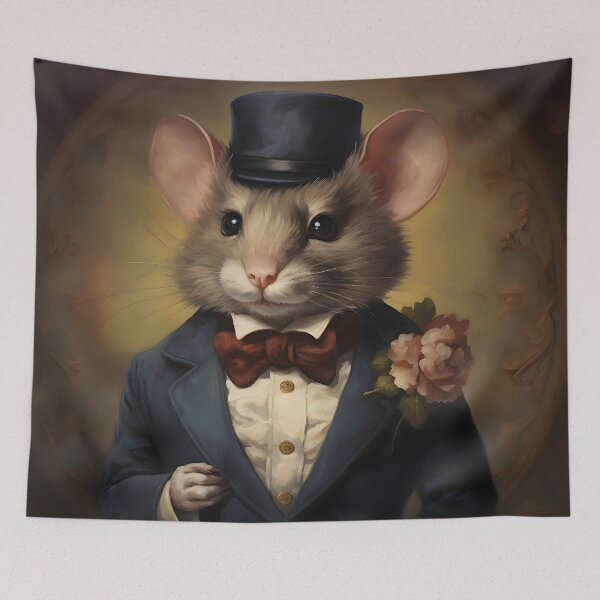 Item preview, Mouse Portrait Art designed and sold by ConfettiSkyArt.