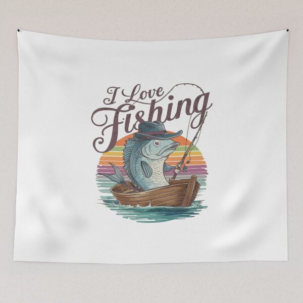 Item preview, I Love Fishing No.2 designed and sold by Gentle40Winks.