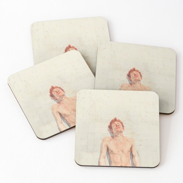 Item preview, Respite in Rain: Tranquil Redhead Shower - GayDoodles Art designed and sold by GayDoodles.