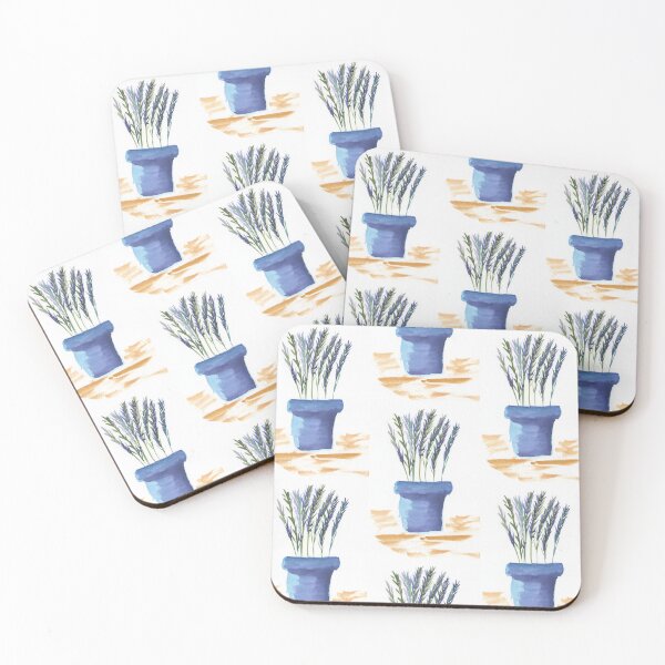 Item preview, Lavender plant in a blue pot designed and sold by SunnyAunt.