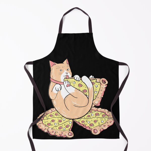 Item preview, funny cat eating pizza designed and sold by mando24895.