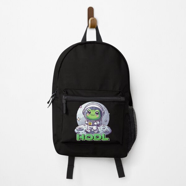 Item preview, a cute frog astronaut walking on the moon designed and sold by CryptoFunMerch.