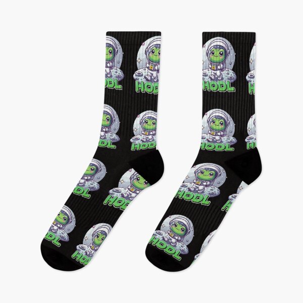 Item preview, a cute frog astronaut walking on the moon designed and sold by CryptoFunMerch.
