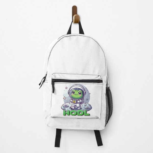 Item preview, a cute frog astronaut walking on the moon designed and sold by CryptoFunMerch.