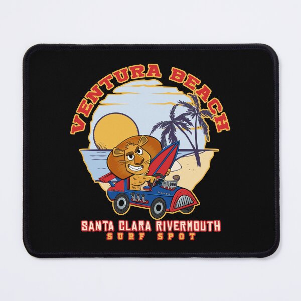 Item preview, Ventura Beach Lion : Ventura Surfing Vibes designed and sold by ImaginarStore.