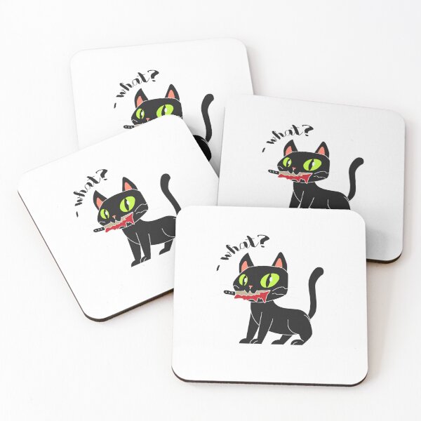 Item preview,  cat with knife funny say what  designed and sold by mando24895.