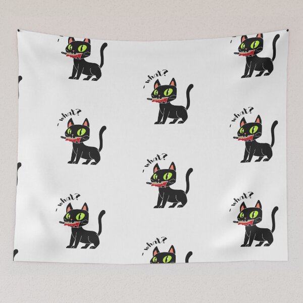 Item preview,  cat with knife funny say what  designed and sold by mando24895.