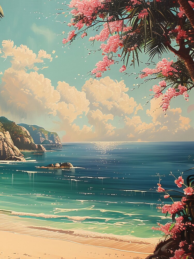 Imagen 5 de 5, Funda de iPhone con la obra Blossom Beach Paradise, diseñada y vendida por ArmorShell.
