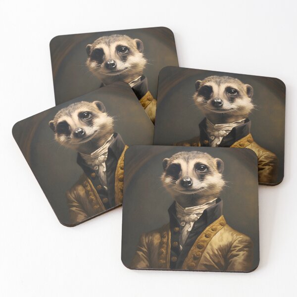 Item preview, Meerkat Portrait Art designed and sold by ConfettiSkyArt.