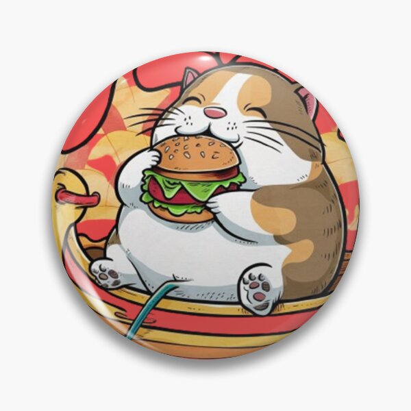 Item preview, cute pet eating burger on boat designed and sold by Loviness.