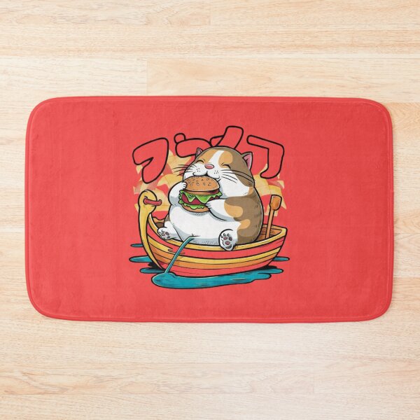 Item preview, cute pet eating burger on boat designed and sold by Loviness.