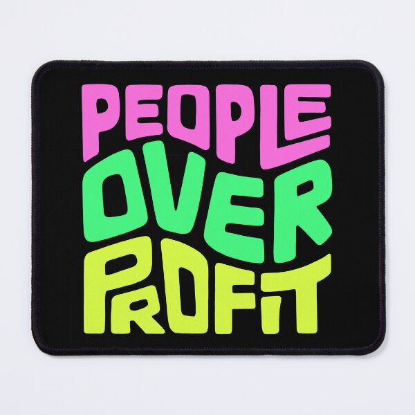 Item preview, People Over Profit Word Art designed and sold by Unhinged Heather.