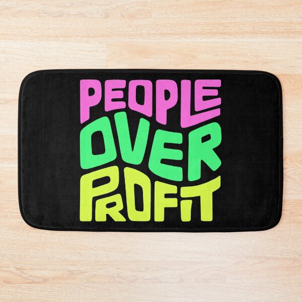 Item preview, People Over Profit Word Art designed and sold by Unhinged Heather.