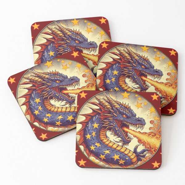 Item preview, star spangled dragon designed and sold by Foxlindesigns.