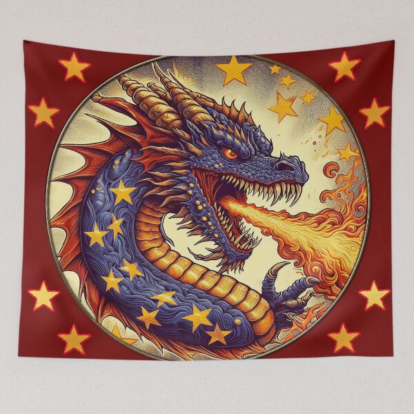 Item preview, star spangled dragon designed and sold by Foxlindesigns.