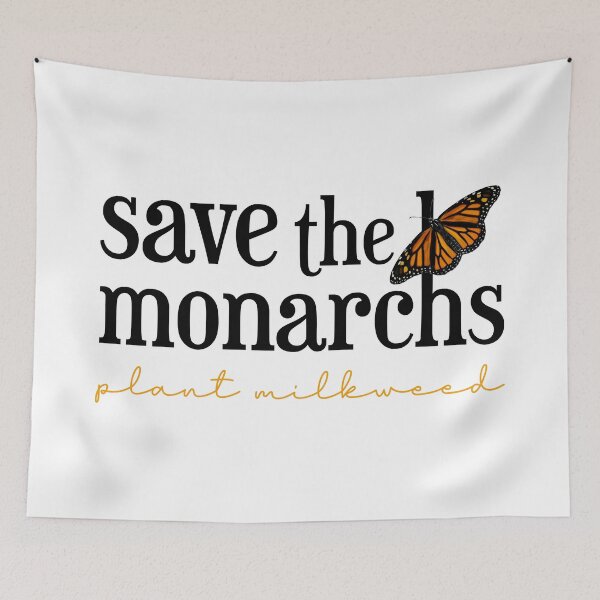 Item preview, Save the Monarch Butterfly Plant Milkweed designed and sold by Carleah Unique.