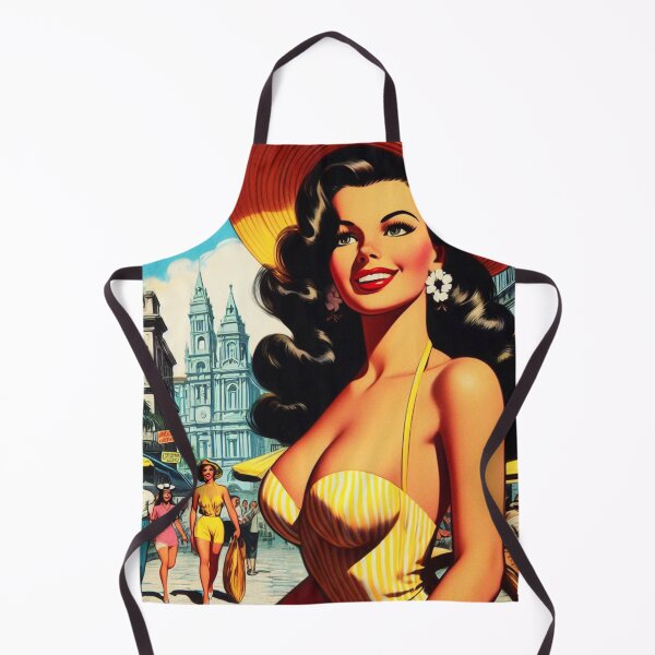 Item preview, Vintage Pin-up Painting designed and sold by PulpVintage.