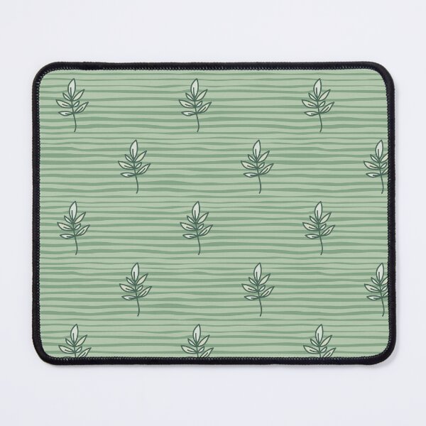 Item preview, Green lines and leaves pattern designed and sold by MissQuiss.