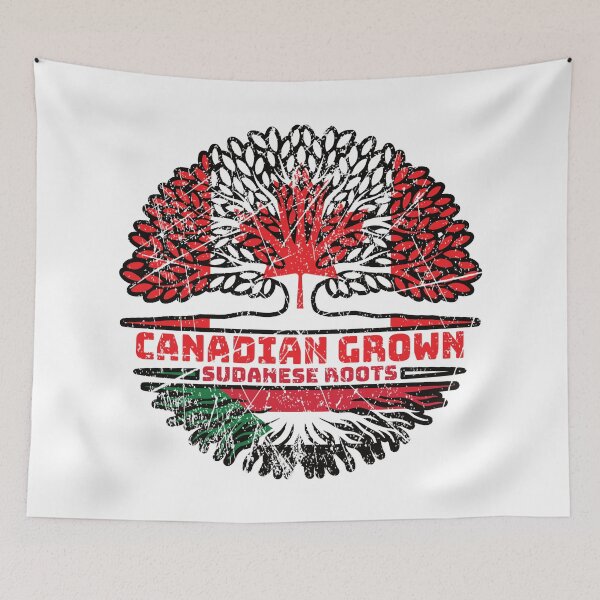 Item preview, Sudan Sudanese Canadian Canada Tree Roots Flag designed and sold by FlagX.