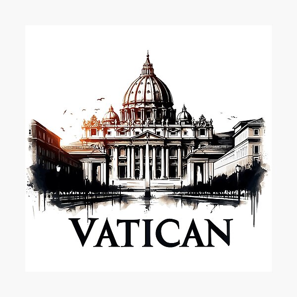 Item preview, Vatican City Travel Vintage designed and sold by TomFrontierArt.