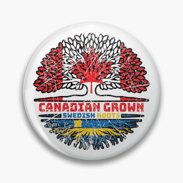 Item preview, Sweden Swedish Canadian Canada Tree Roots Flag designed and sold by FlagX.