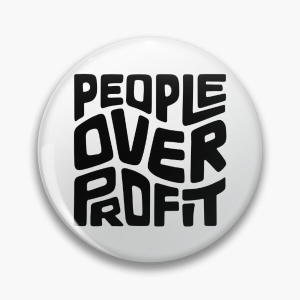 Item preview, People Over Profit Word Art designed and sold by Unhinged Heather.