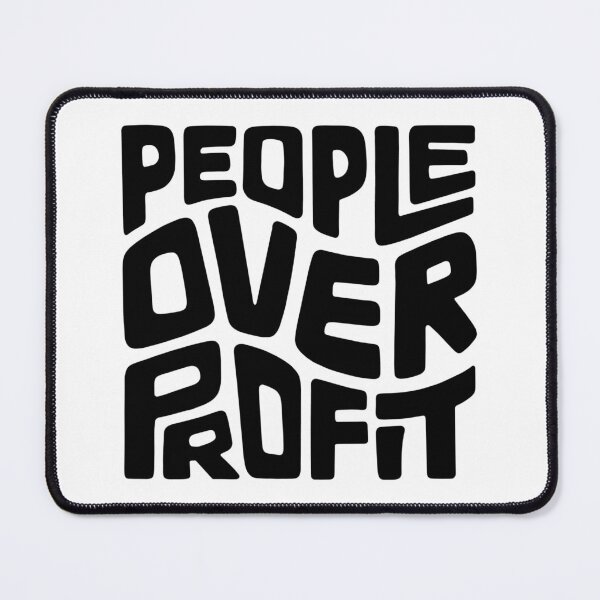 Item preview, People Over Profit Word Art designed and sold by Unhinged Heather.