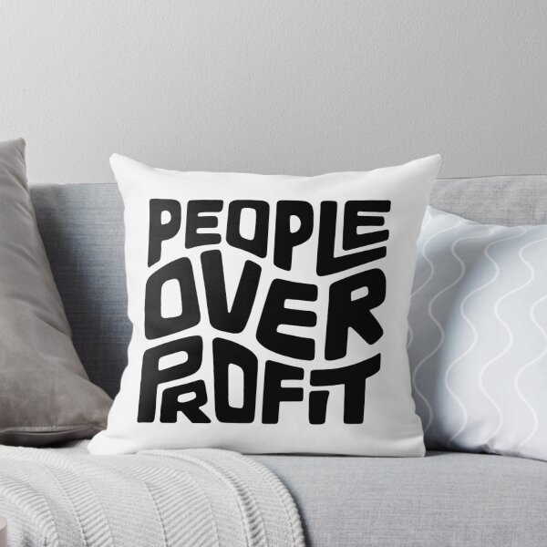 Item preview, People Over Profit Word Art designed and sold by Unhinged Heather.