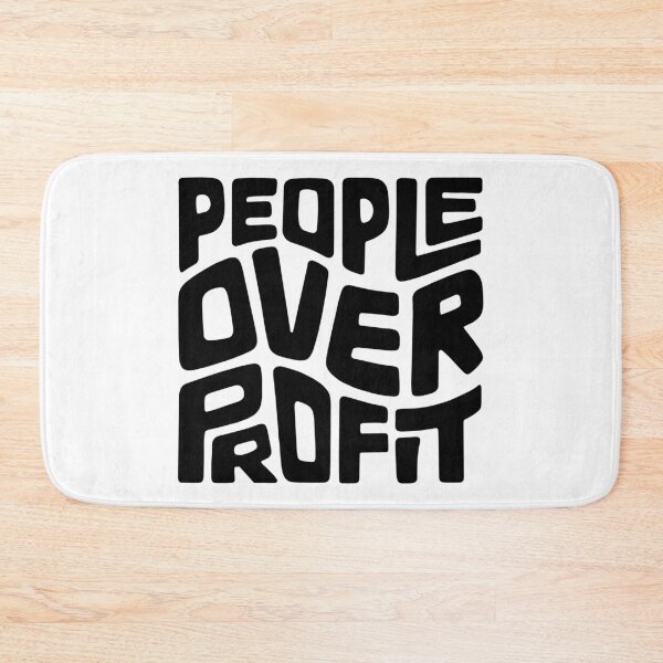 Item preview, People Over Profit Word Art designed and sold by Unhinged Heather.