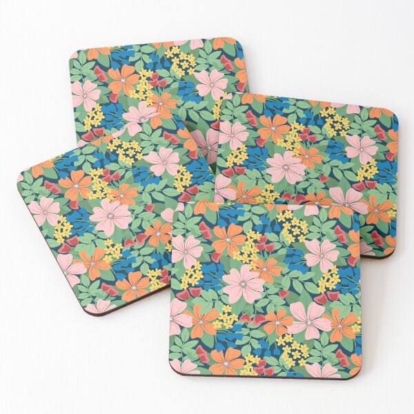 Item preview, Rainbow Flower Tessellating Pattern designed and sold by sustainablyjill.