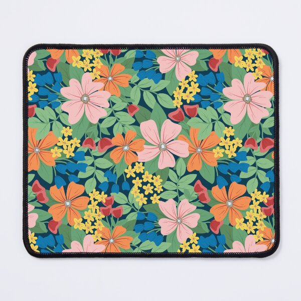 Item preview, Rainbow Flower Tessellating Pattern designed and sold by sustainablyjill.