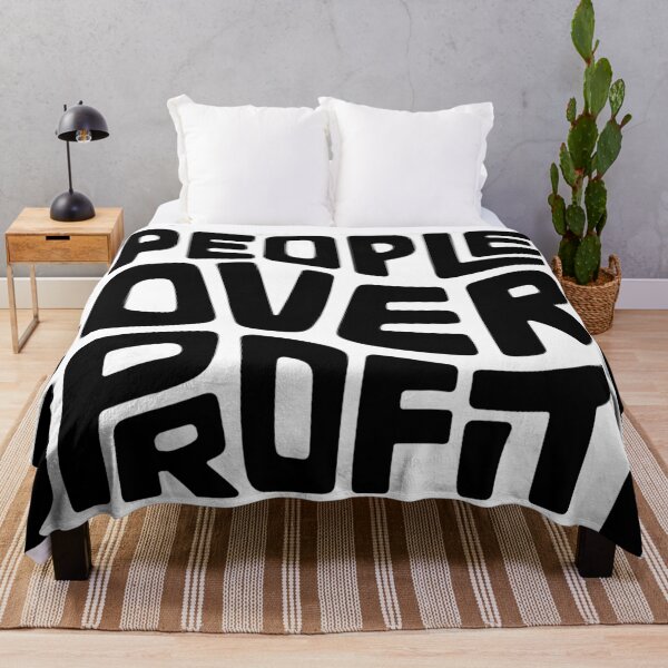 Item preview, People Over Profit Word Art designed and sold by Unhinged Heather.