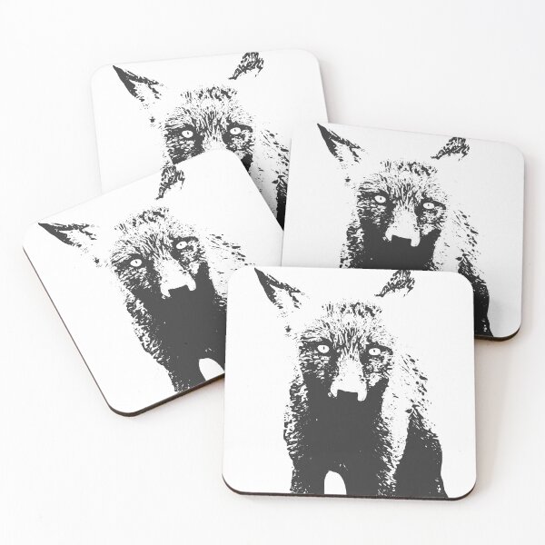 Item preview, Fox Photo Illustration B&W designed and sold by JeanGuyPrince.