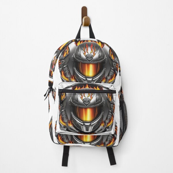 Item preview, Bikers brotherhood. Helmet with flame designed and sold by CreativeBizarre.