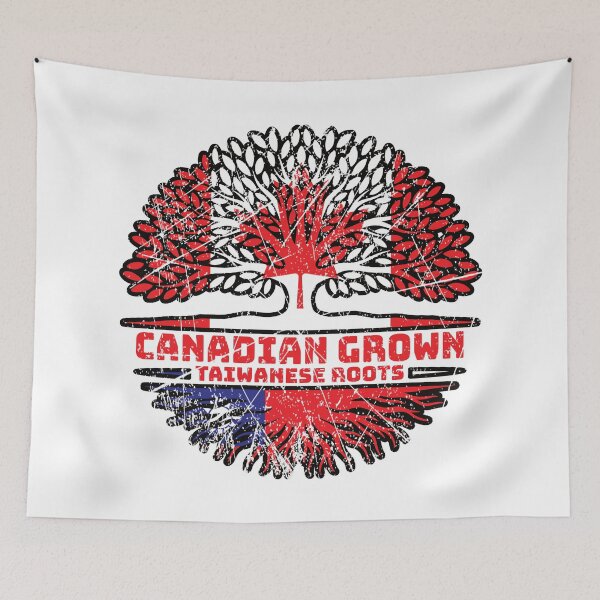 Item preview, Taiwan Taiwanese Canadian Canada Tree Roots Flag designed and sold by FlagX.