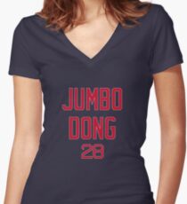 Jumbo Dong Martinez - Boston Women's Fitted V-Neck T-Shirt