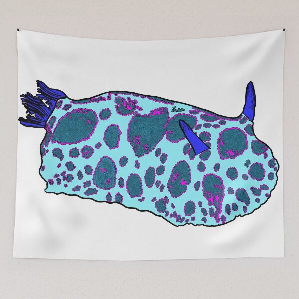 Item preview, Blue Trippy Sea Cow Nudibranch designed and sold by ArtbyDLP.