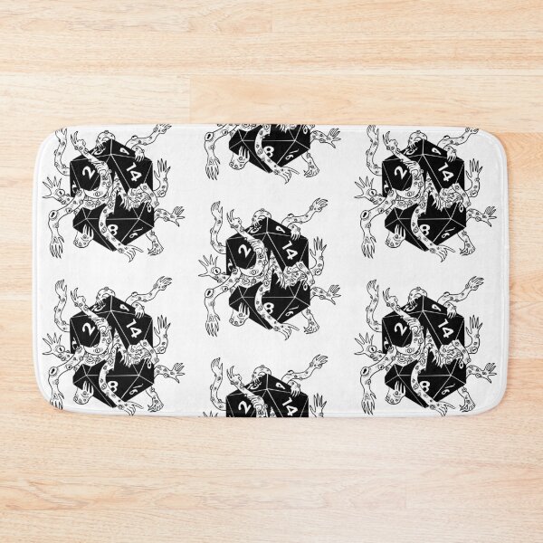 Item preview, Lovecraftian dice: Dnd great old one subclass d20 (black) designed and sold by TheDoodlemancer.