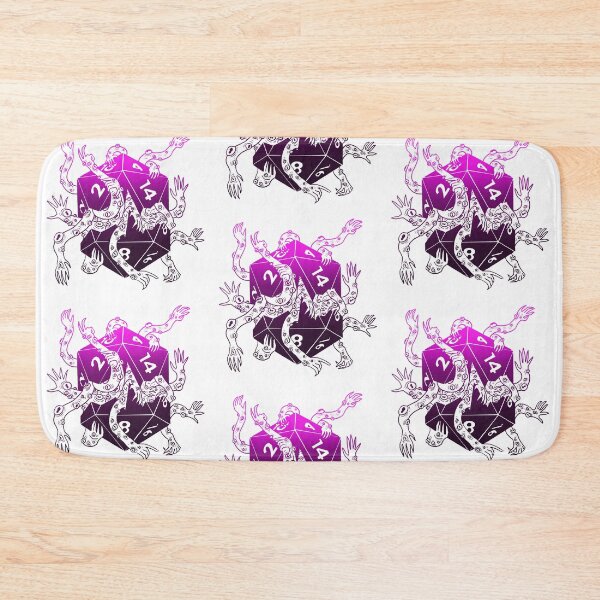 Item preview, Lovecraftian dice: Dnd great old one subclass d20 (purple light) designed and sold by TheDoodlemancer.