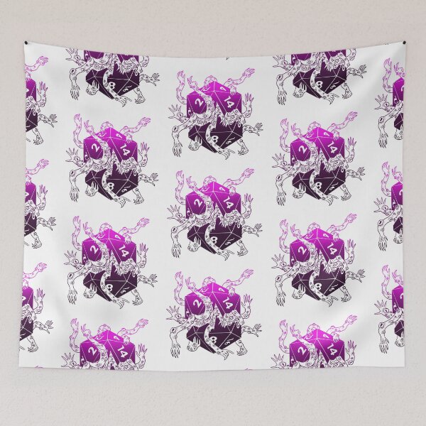 Item preview, Lovecraftian dice: Dnd great old one subclass d20 (purple light) designed and sold by TheDoodlemancer.