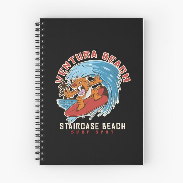 Item preview, Ventura Surfing Saber-Tooth : Saber-Tooth Tiger Surfing at Ventura Beach designed and sold by ImaginarStore.
