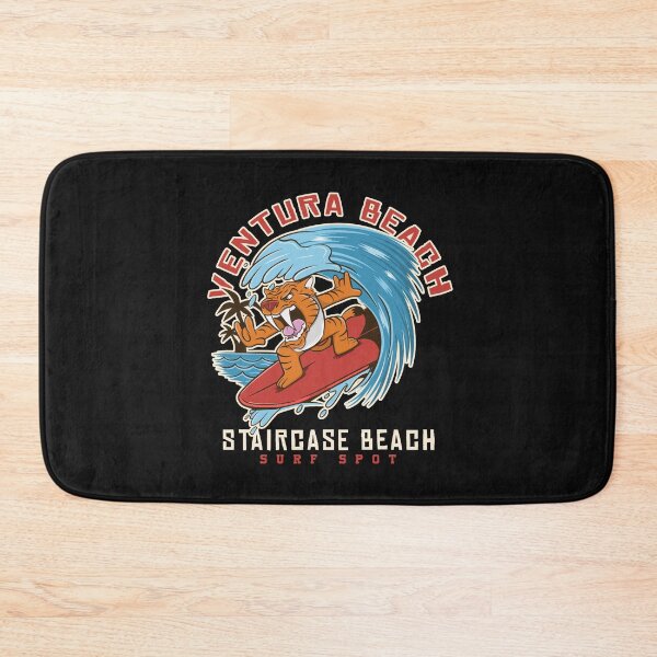 Item preview, Ventura Surfing Saber-Tooth : Saber-Tooth Tiger Surfing at Ventura Beach designed and sold by ImaginarStore.