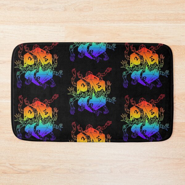 Item preview, Lovecraftian dice: Dnd great old one subclass d20 (rainbow dark) designed and sold by TheDoodlemancer.