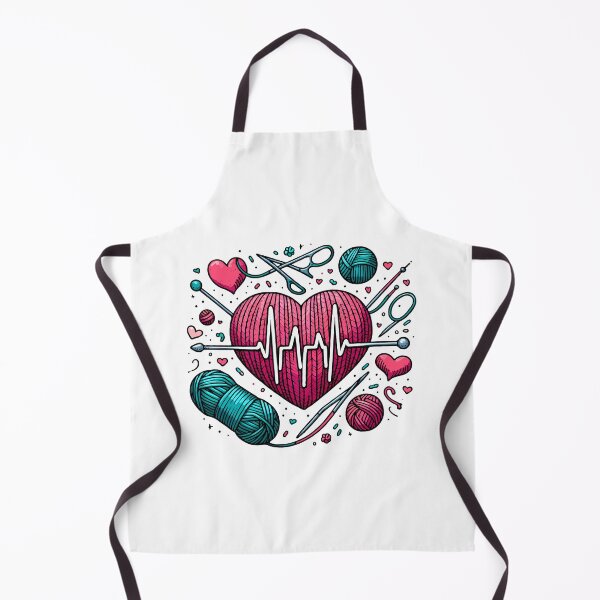 Item preview, Knitting Heartbeat Sewing Lovers Crochet Needlework designed and sold by Stick-Artistry.