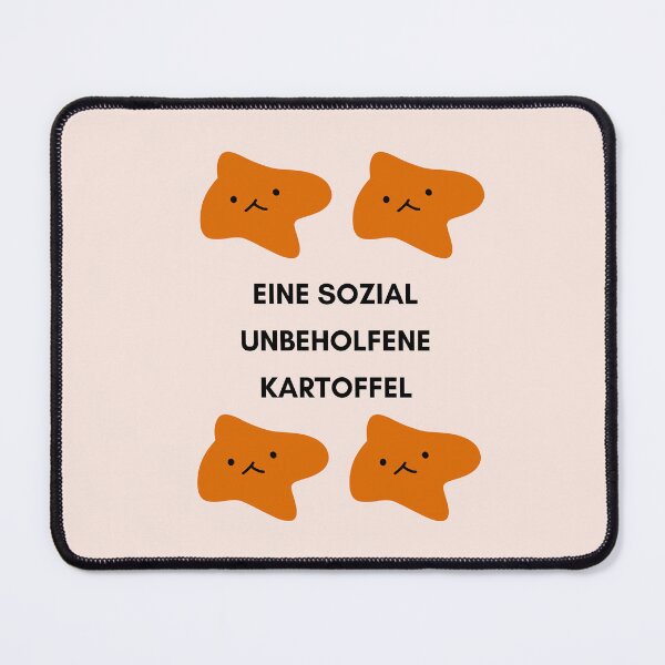 Item preview, Eine sozial unbeholfene Kartoffel | Blob Character - Clipart | Pastel Pink Background designed and sold by RM-Journey.