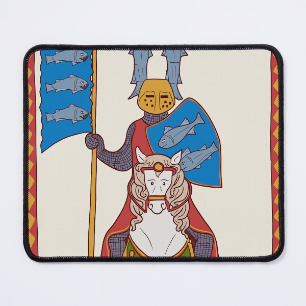 Item preview, Cute Medieval Fish Knight illustration designed and sold by MariOyama.