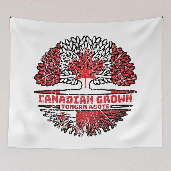 Item preview, Tonga Tongan Canadian Canada Tree Roots Flag designed and sold by FlagX.