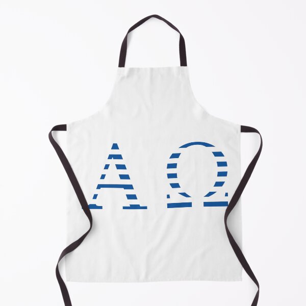 Item preview, Alfa Omega Symbol Greek Blue White designed and sold by AnnSign.