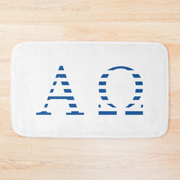 Item preview, Alfa Omega Symbol Greek Blue White designed and sold by AnnSign.